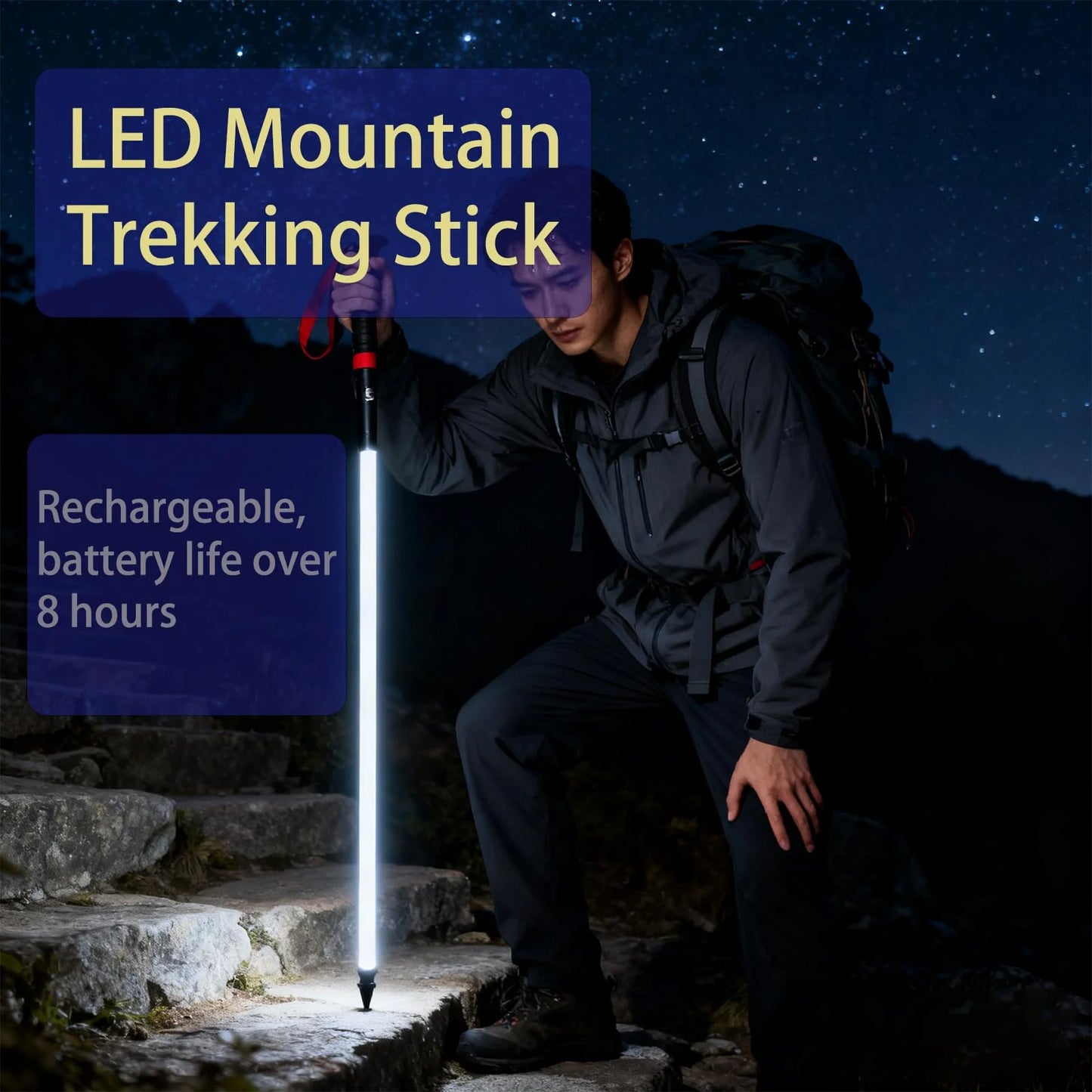 LED Luminous Trekking Poles